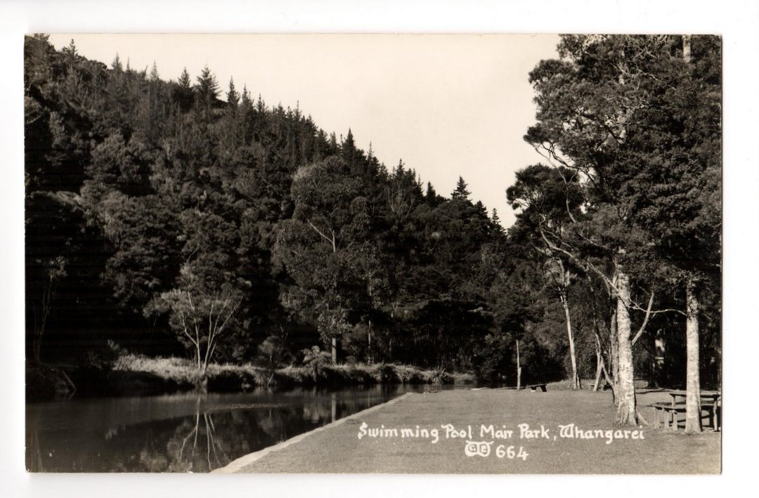 Real Photograph by Woolley of Central Park Whangarei. - 44846 - Postcard image 0