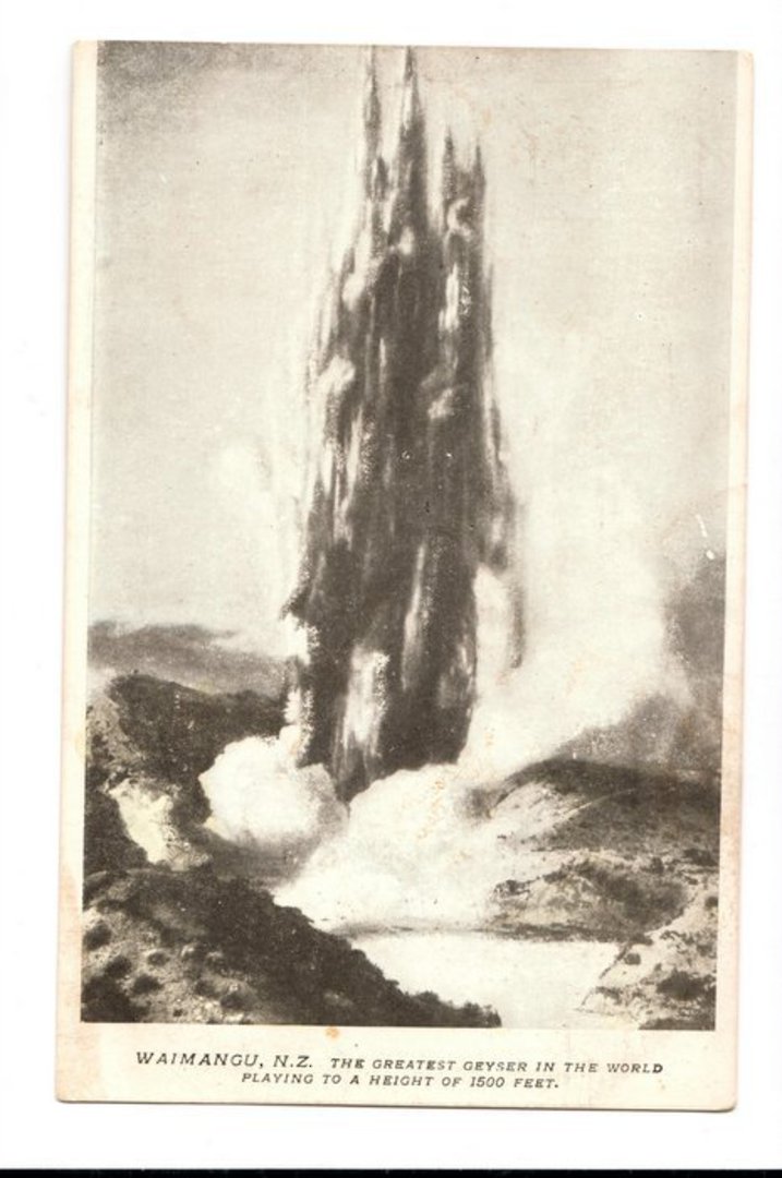 Postcard of Waimangu The greatest Geyser in the world. - 46284 - Postcard image 0
