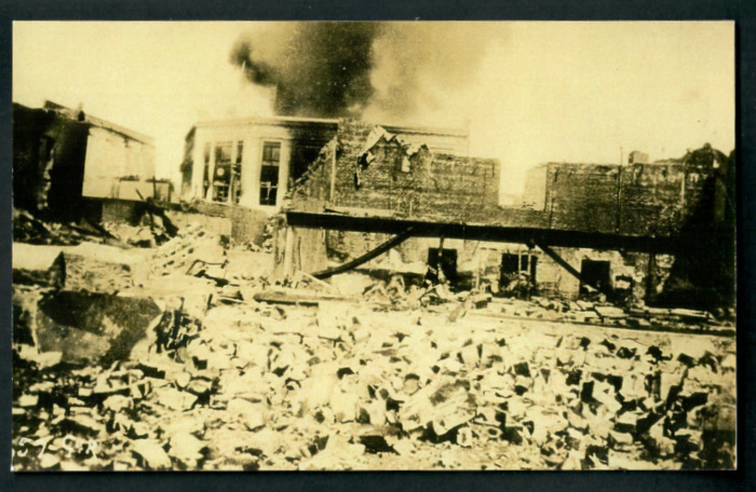 Real Photograph of Destruction Napier Earthquake. - 47987 - Postcard image 0