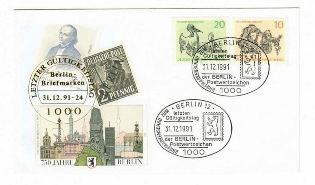 WEST GERMANY 1991 750th Year of Berlin. Special Postmark on cover. - 30420 - PostalHist image 0