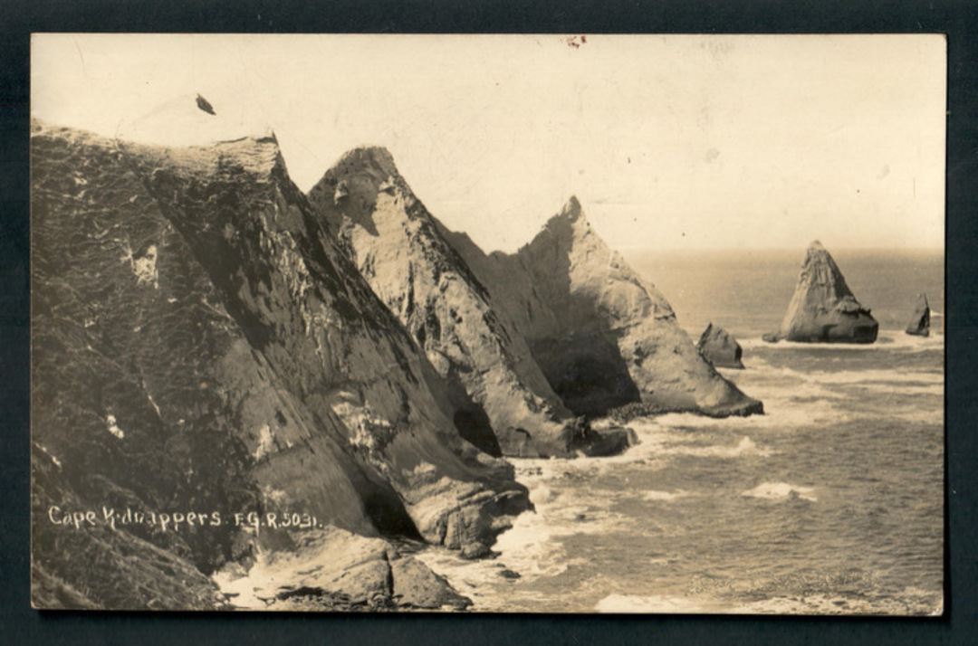 Real Photograph by Radcliffe of Cape Kidnappers. - 47960 - Postcard image 0