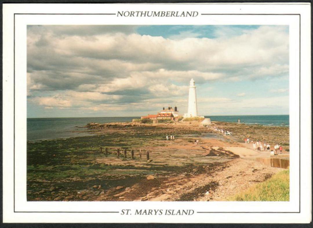 NORTHUMBERLAND St Mary's Island. Modern Coloured Postcard. In the form of a notecard. - 442614 - Postcard image 0