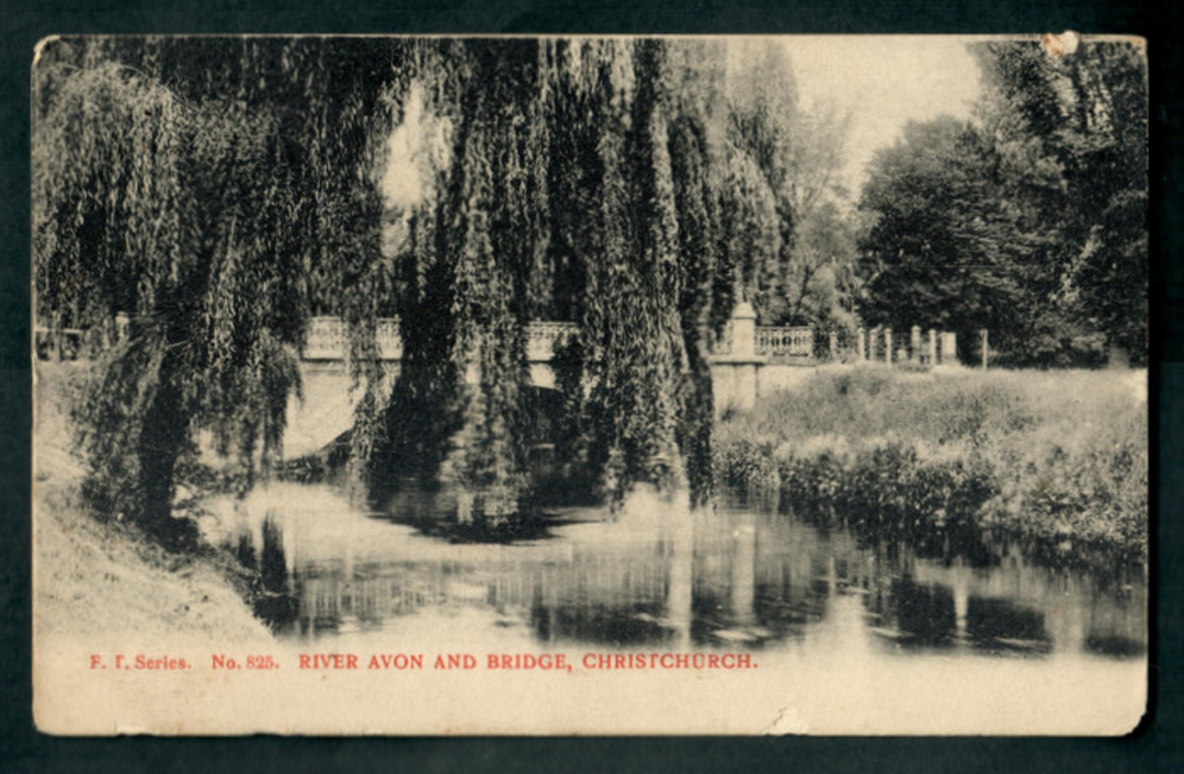 Postcard of River Avon and Bridge Christchurch. - 48476 - Postcard image 0
