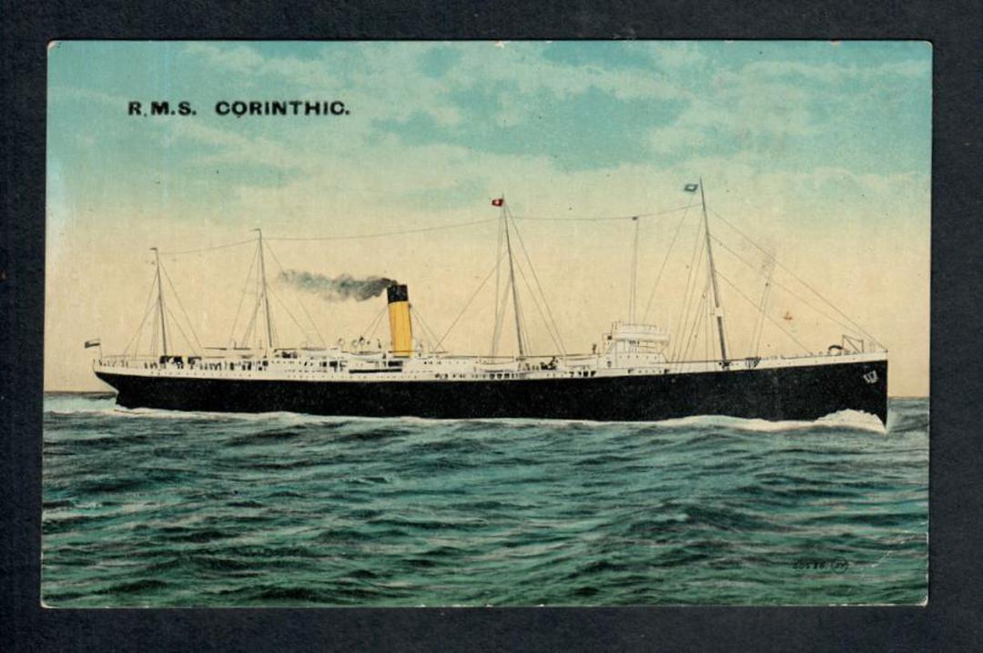 Coloured postcard of  RMS Corinthic. - 40316 - Postcard image 0
