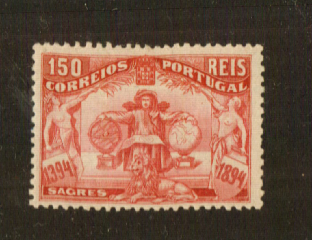 PORTUGAL 1894 500th Anniversary of the Birth of Prince Henry the Navigator 150r Rose-Red. - 71946 - Mint image 0