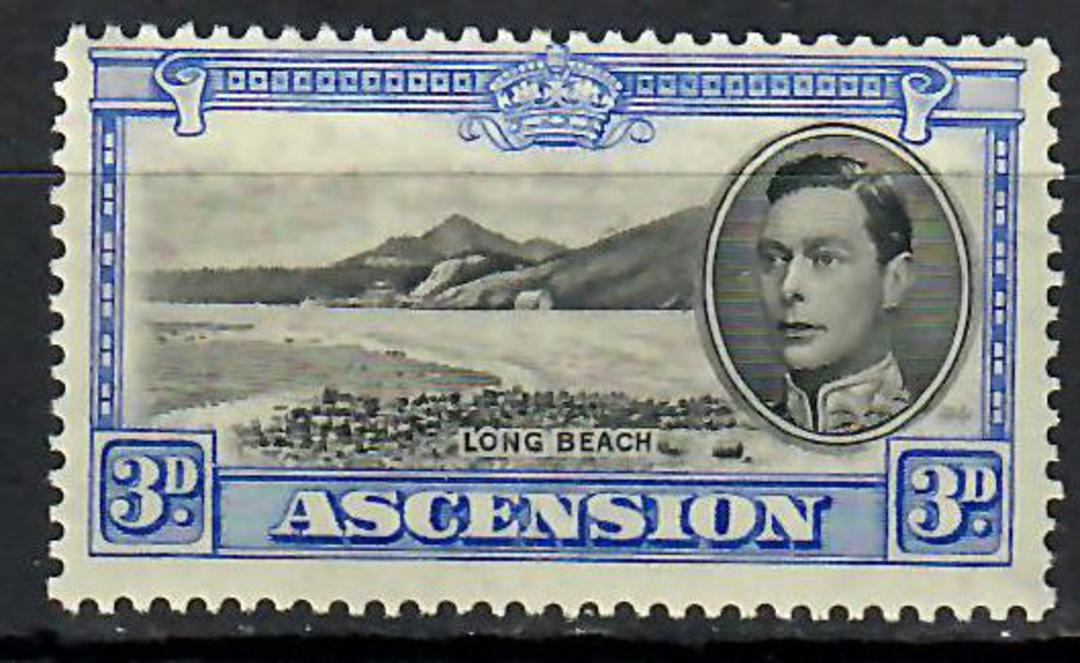 ASCENSION 1938 Geo 6th Definitive 3d Black and Ultramarine. - 70700 - Mint image 0