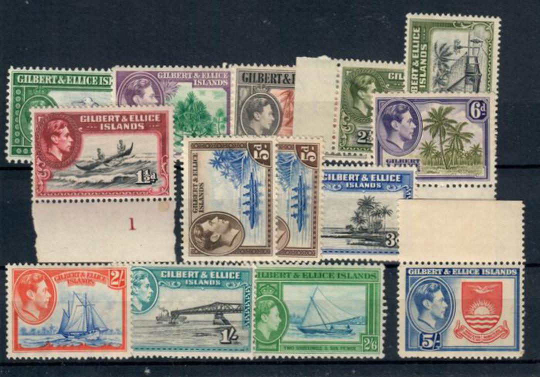 GILBERT & ELLICE ISLANDS 1939 Geo 6th Definitives. Set of 12. - 20349 - Mint image 0