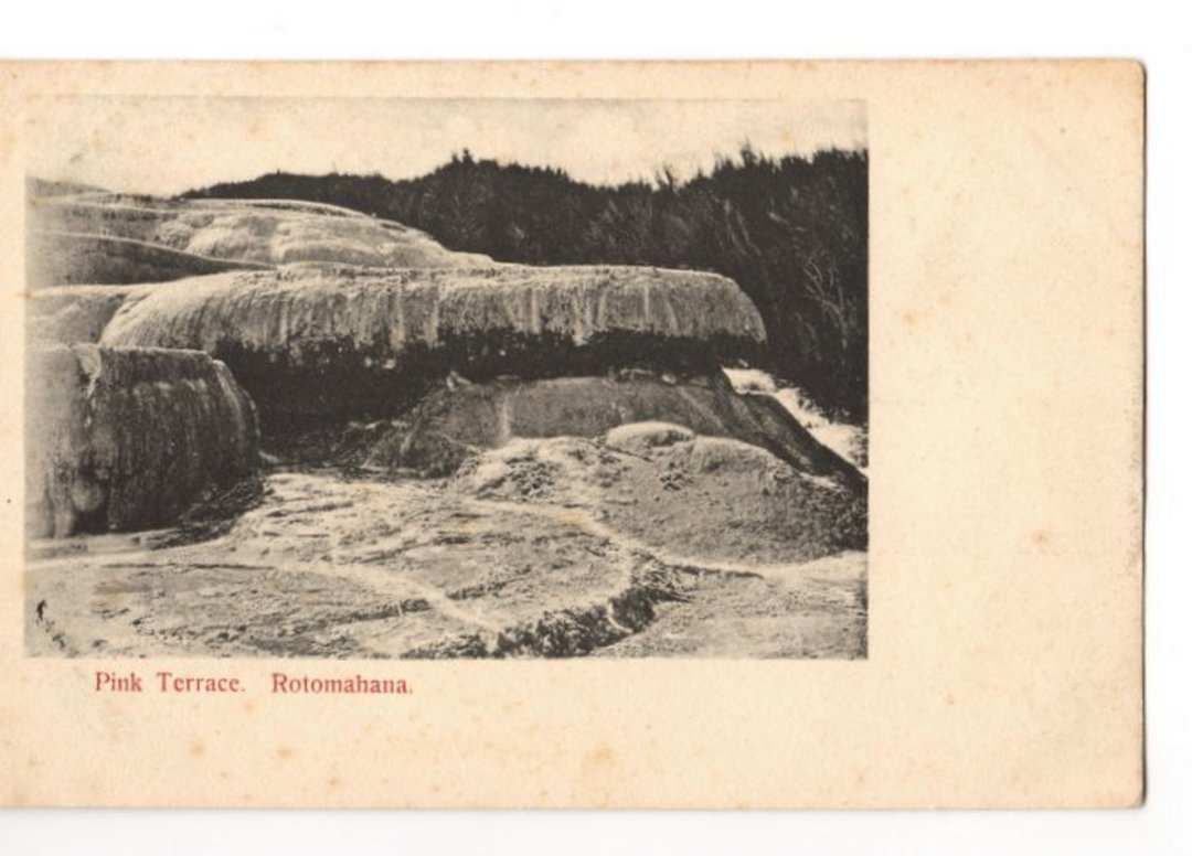 Early Undivided Postcard of Pink Terrace Rotomahana. - 45981 - Postcard image 0