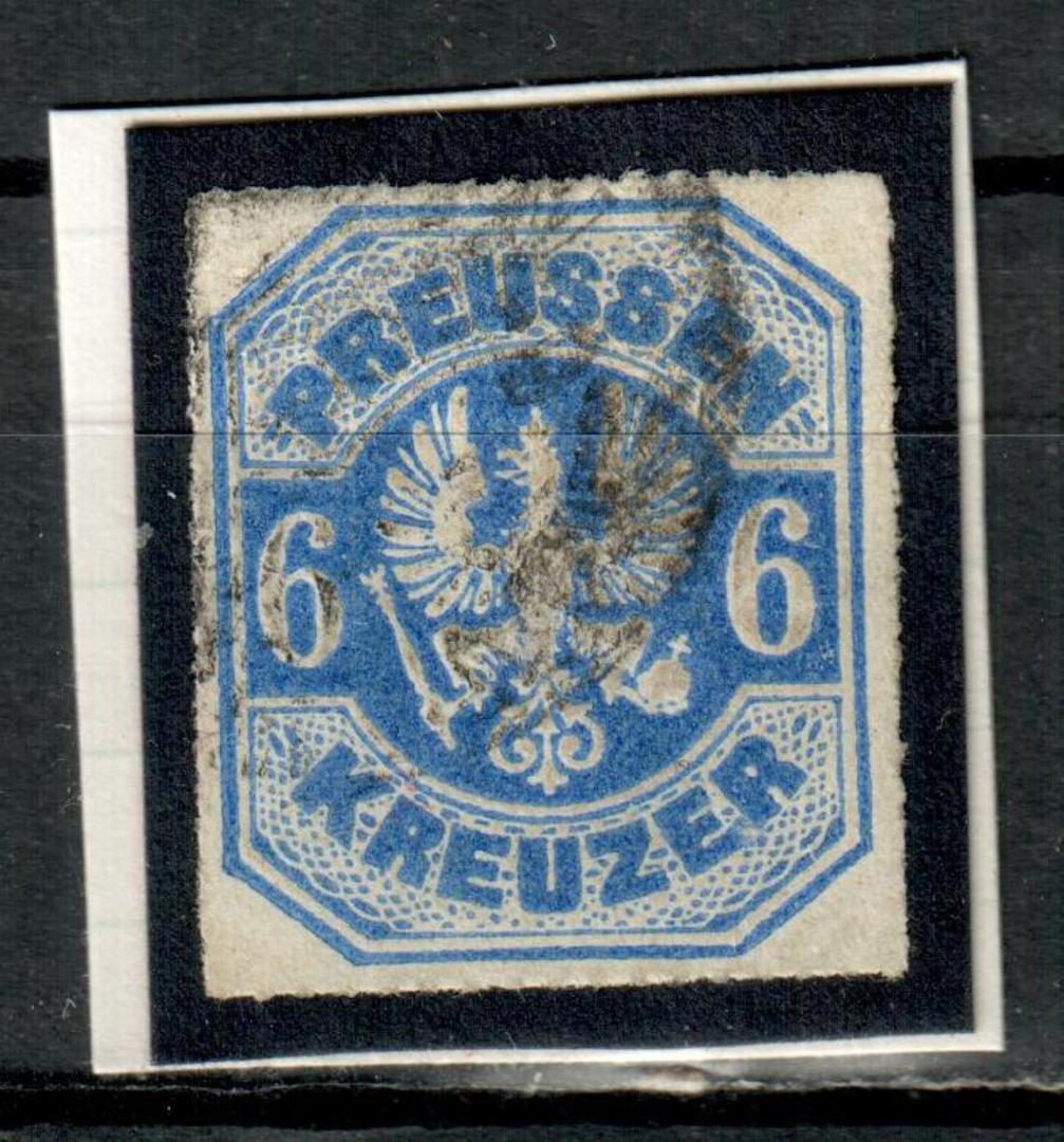 PRUSSIA 1867 Definitive 6k Ultramarine.From the collection of H Pies-Lintz. - 9447 - FU image 0