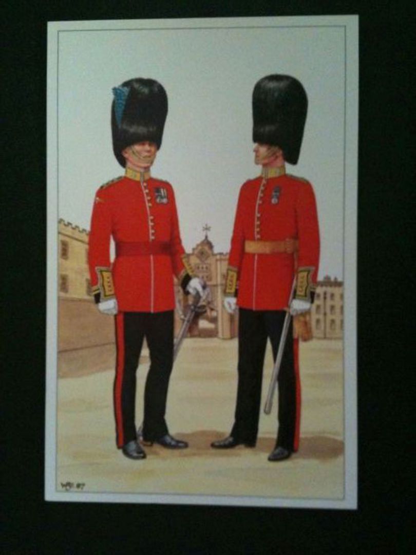 Coloured postcard of Irish Guards - 40070 - Postcard image 0