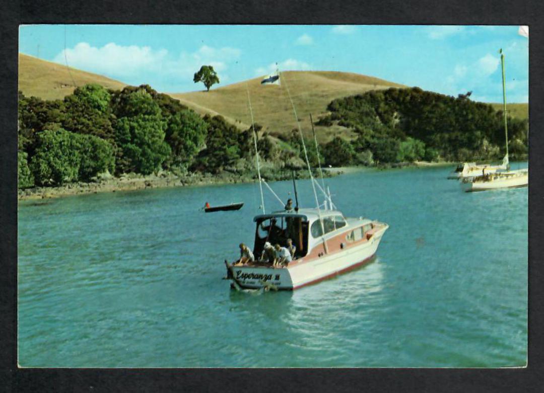 Modern Coloured Postcard by Gladys Goodall of Esperanza II Bay of Islands. - 444077 - Postcard image 0