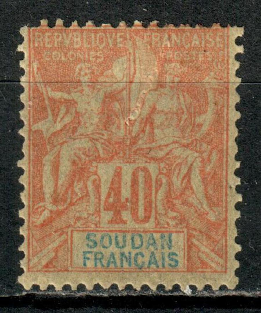 FRENCH SUDAN 1894 Definitive 40c Red on yellow. - 75861 - Mint image 0