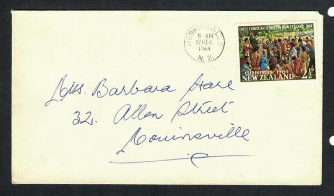NEW ZEALAND 1964 Christmas on commercial cover. - 31538 - PostalHist image 0