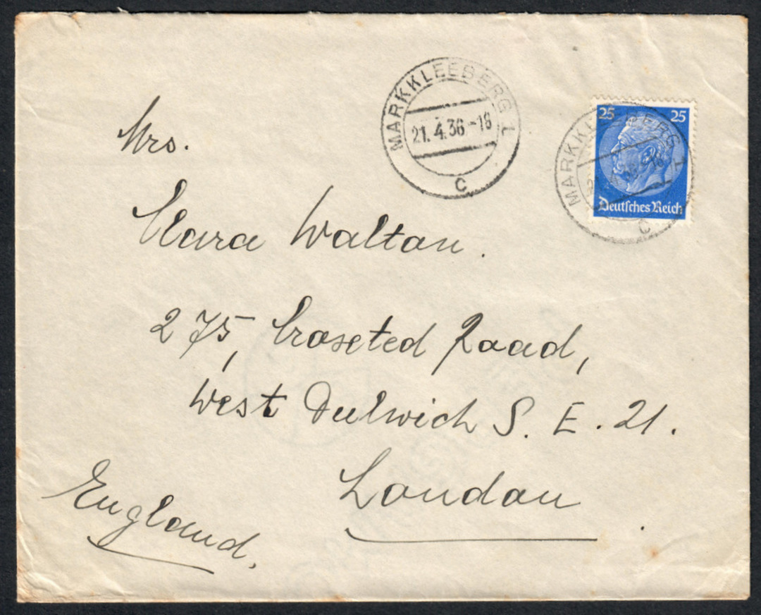 GERMANY 1936 Cover to London. - 33568 - PostalHist image 0