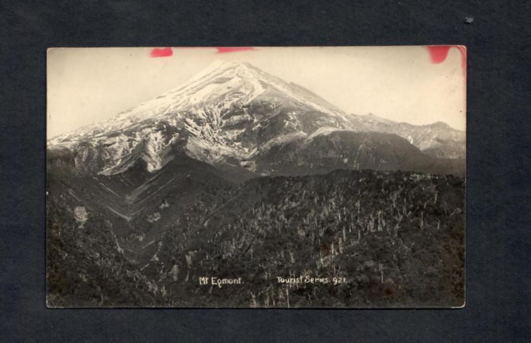 Real Photograph of Mt Egmont. Faults. Tourist series. - 47005 - Postcard image 0