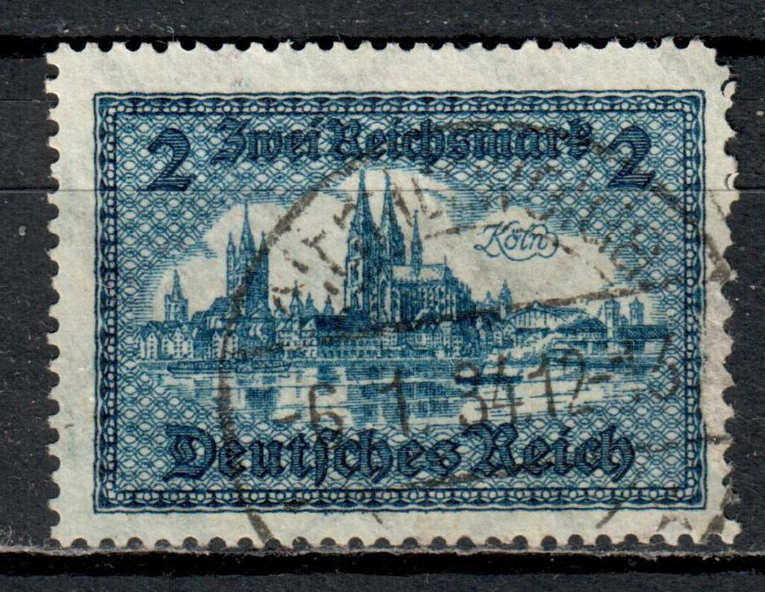 GERMANY 1930 Reichsmark Definitive 2m Blue. - 75426 - Used image 0