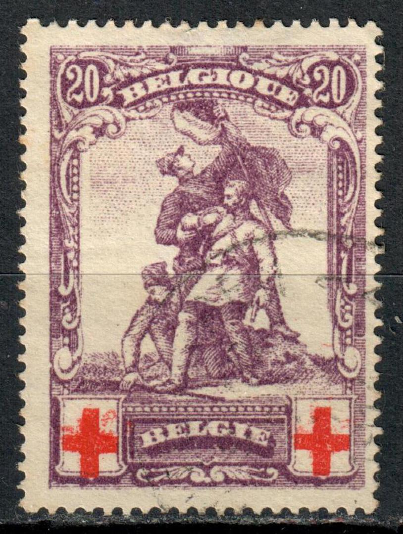 BELGIUM 1914 Red Cross 20c(+20c) Red and Violet. - 7320 - VFU image 0