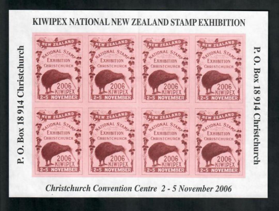 NEW ZEALAND 2006 Kiwipex International Stamp Exhibition. Miniature sheet. - 50856 - UHM image 0