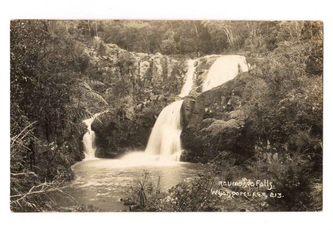 Real Photograph by Radcliffe of Raumanga Falls. - 44755 - Postcard image 0