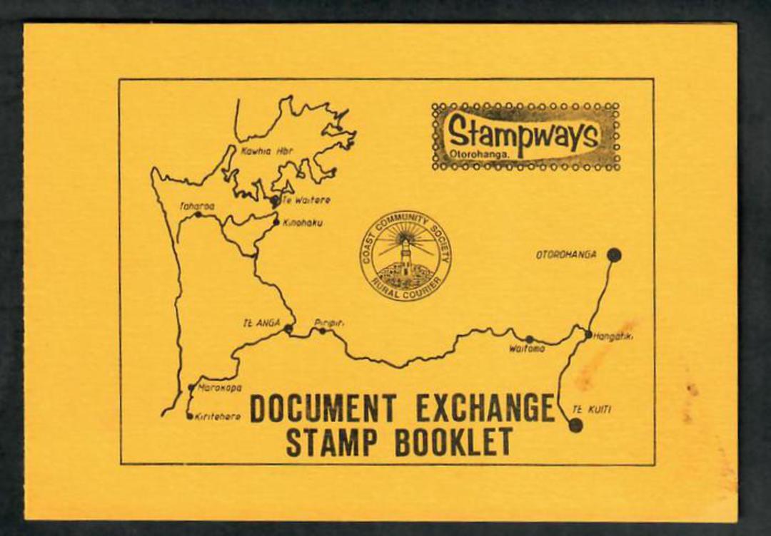 NEW ZEALAND Alternative Postal Operator Stampways 1988 Documet Exchange Stamp 30c Green. Booklet of 10. - 20109 - Cinderellas image 0