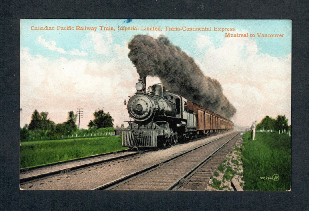 CANADA Coloured postcard of Canadian Pacific Limited Imperial Limited Trans-Continental Express. Superb card. - 40511 - Postcard image 0