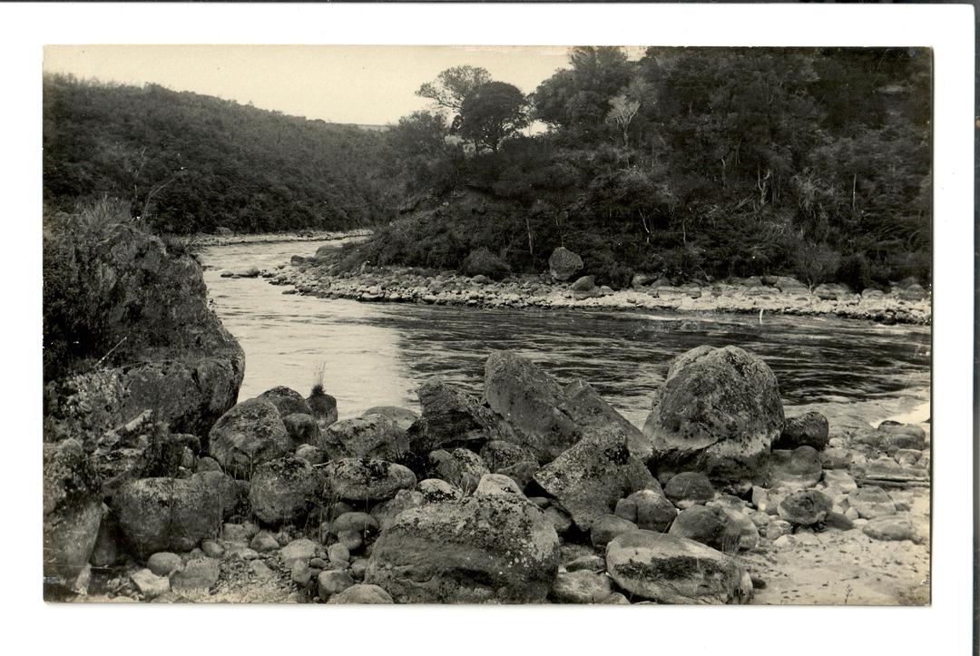NEW ZEALAND Real Photograph of brilliant river scene. - 249777 - Postcard image 0