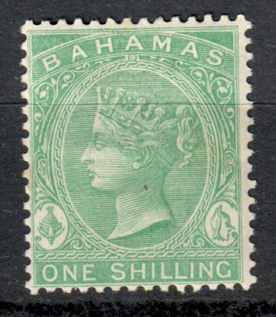 BAHAMAS 1882 Definitive 1/- Green. - 8239 - LHM image 0