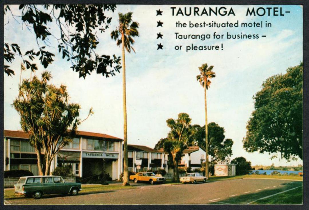 TAURANGA Motel. Modern Coloured Advertising Postcard. - 446307 - Postcard image 0