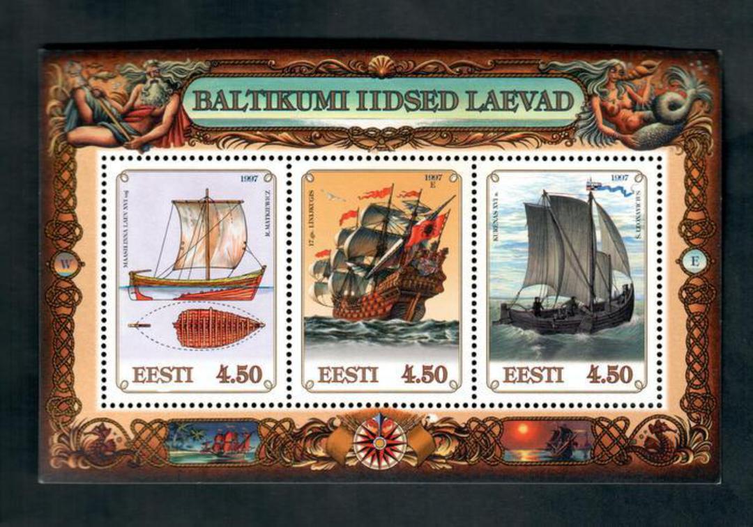 ESTONIA 1997 Baltic Sailing Ships. Miniature sheet. - 52103 - UHM image 0