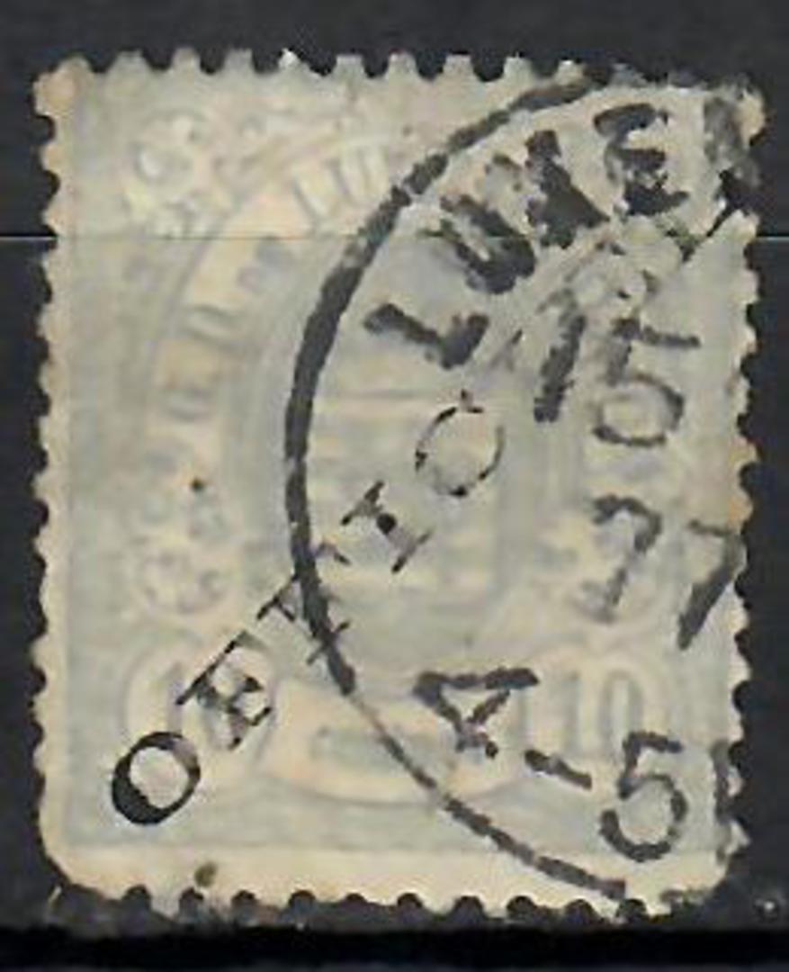 LUXEMBOURG 1875 Official 10c Grey-Lilac. Used copy with dull corners. Possibly forged. - 70926 - Used image 0