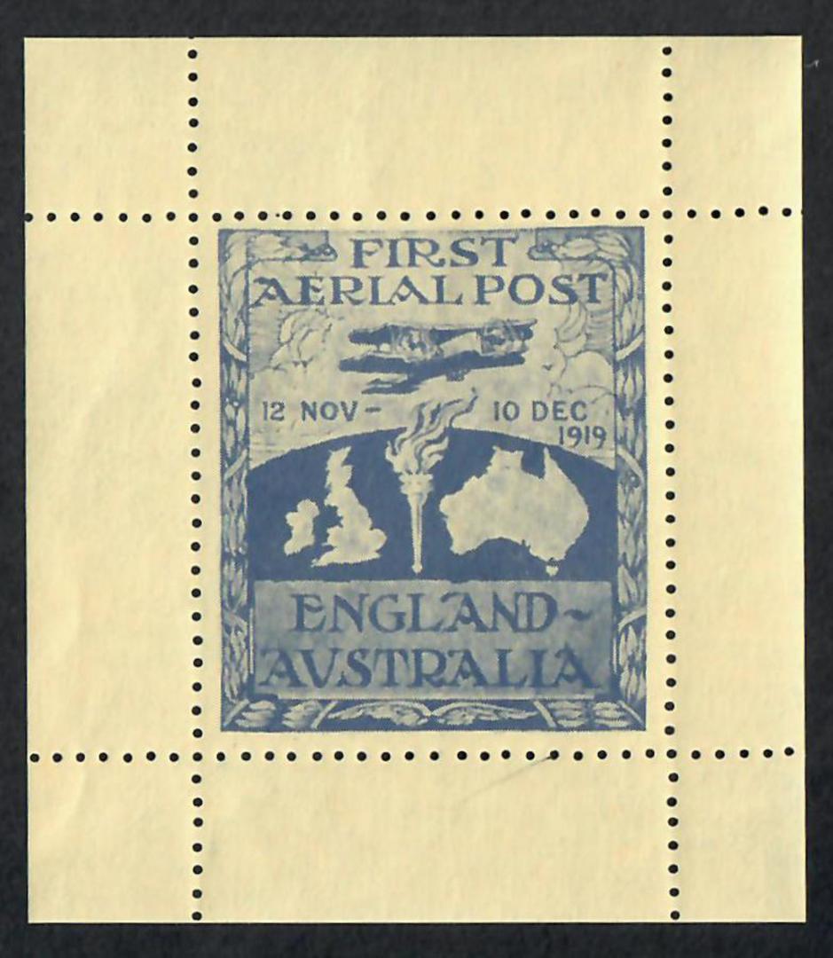 AUSTRALIA 1920 Reprint of the Ross Smith Vignette. Complete. - 22066 - LHM image 0