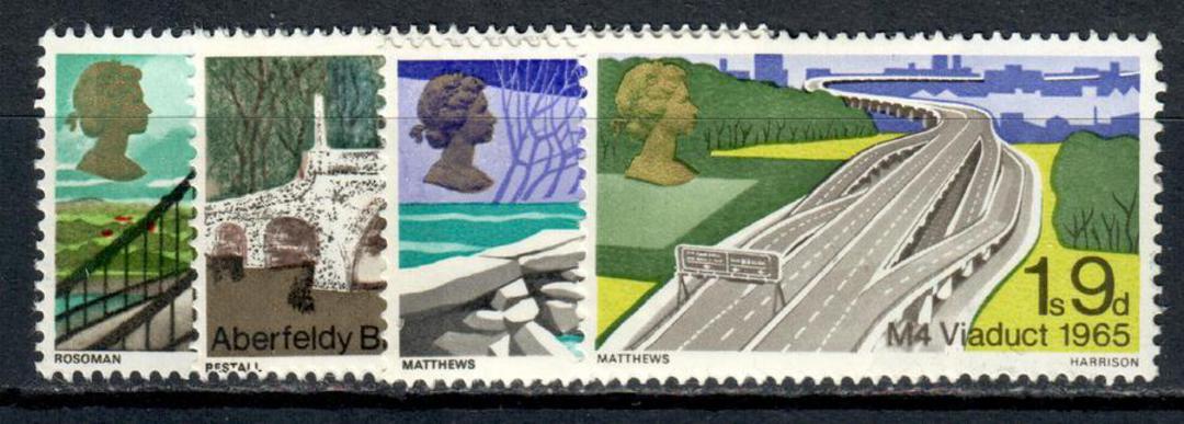 GREAT BRITAIN 1968 Bridges. Set of 4. - 9111 - UHM image 0