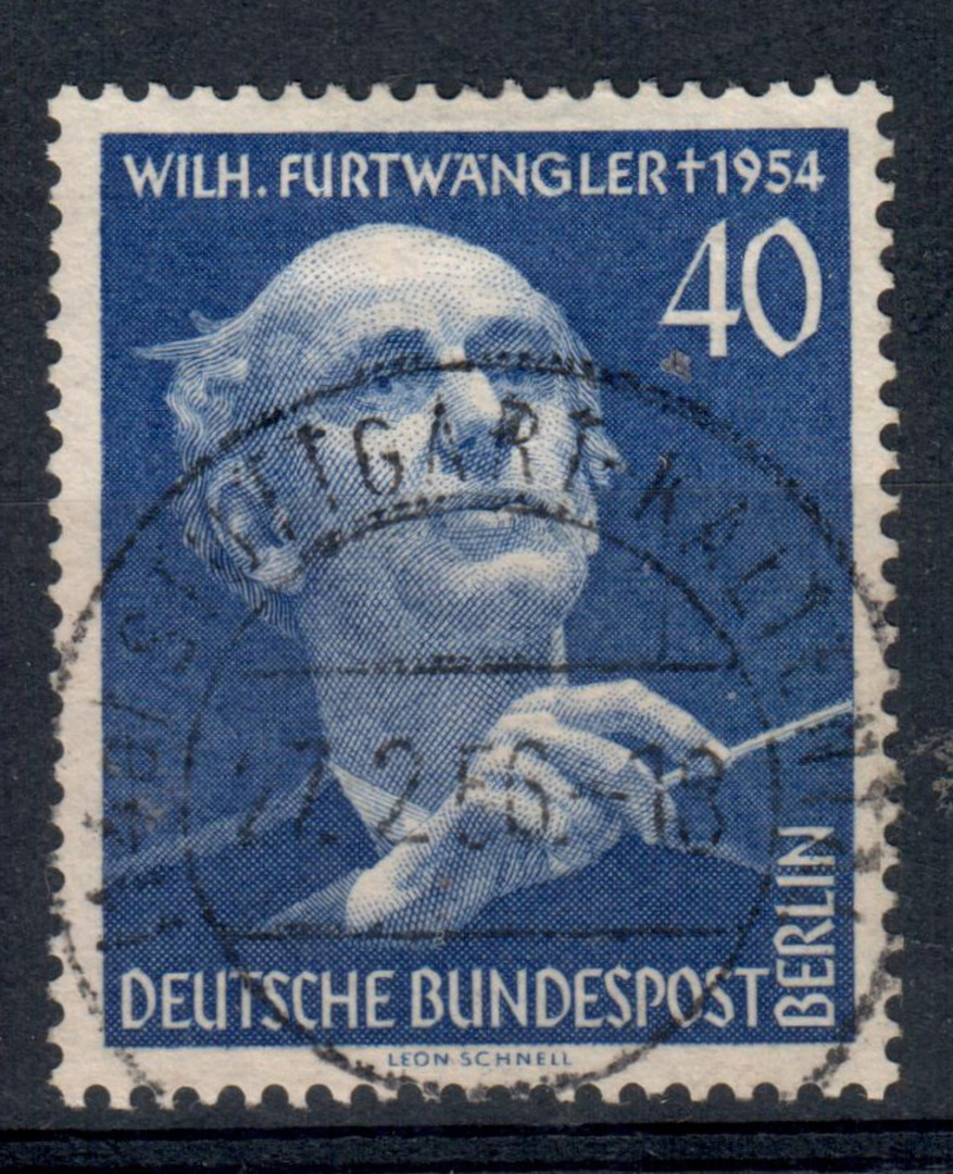 WEST BERLIN 1955 First Anniversary of the Death of Furstwangler. - 95474 - FU image 0