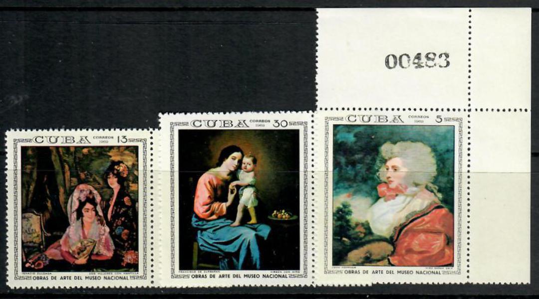 CUBA 1969 National Museum Paintings. Second series. Set of 7. - 24910 - UHM image 0