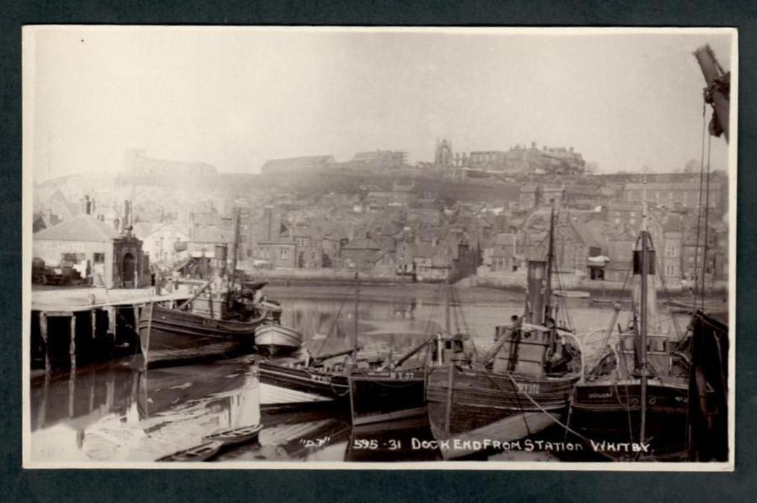 Real Photograph of Dock End from Station Whitby. - 243270 - Postcard image 0