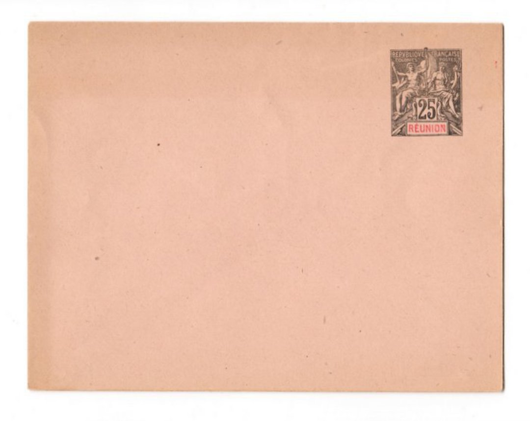REUNION 1892 Postal Stationery 25c Black. Unused. - 38160 - PostalHist image 0