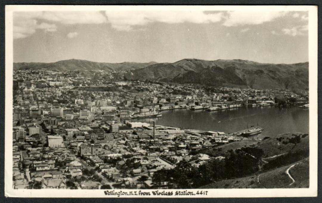 WELLINGTON from the Wireless Station Real Photograph by A B Hurst & Son - 47477 - Postcard image 0