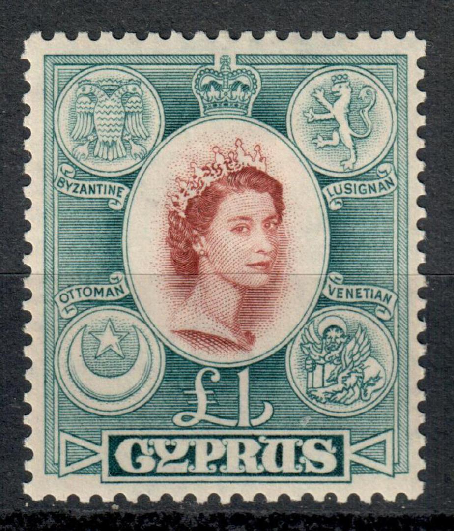 CYPRUS 1928 50th Anniversary of British Rule 9 pi Maroon. - 7531 - LHM image 0