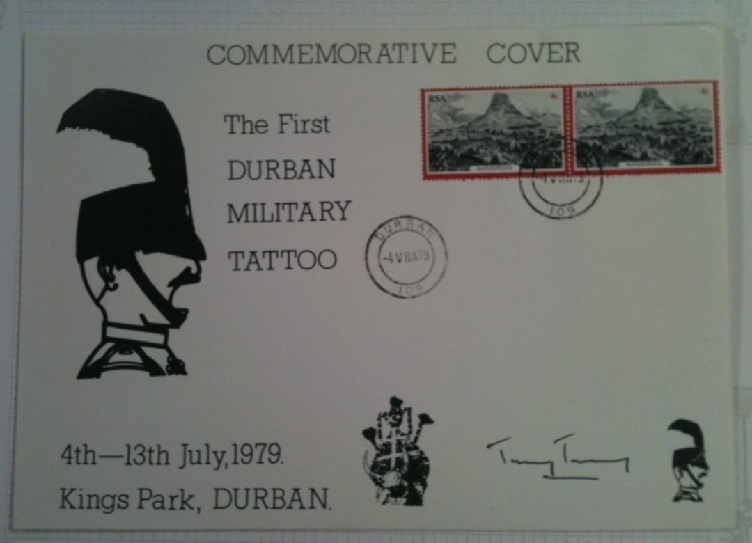 SOUTH AFRICA 1979 First Durban Military Tattoo. Two covers one of which is signed. - 100528 image 0