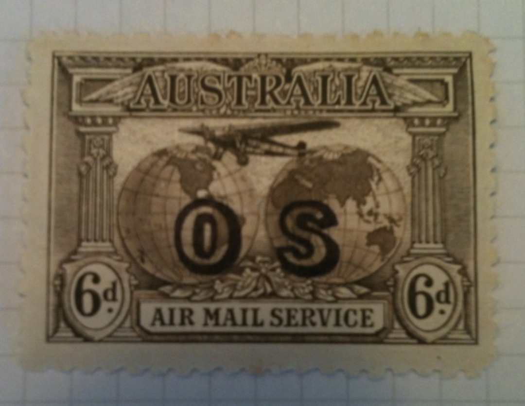 AUSTRALIA 1931 Air Official 6d Sepia. - 77905 - UHM image 0
