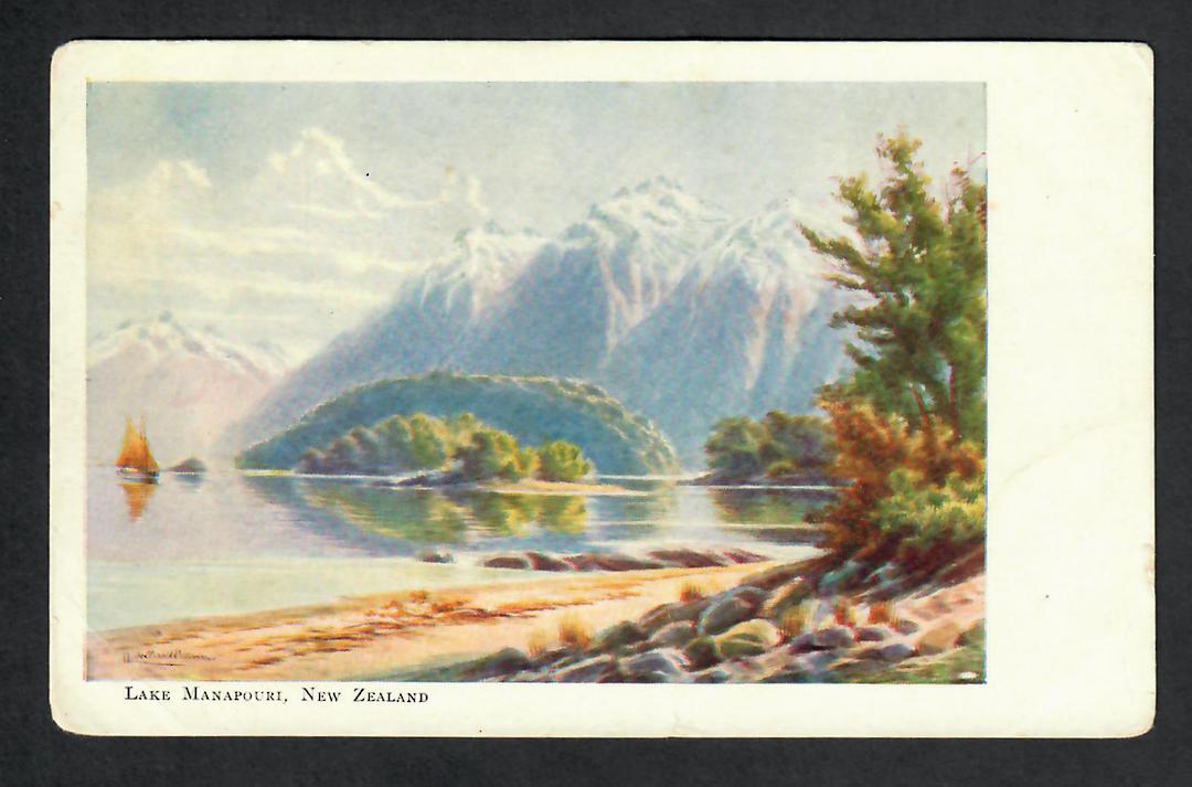 Coloured Postcard of Lake Manapouri. - 69894 - Postcard image 0