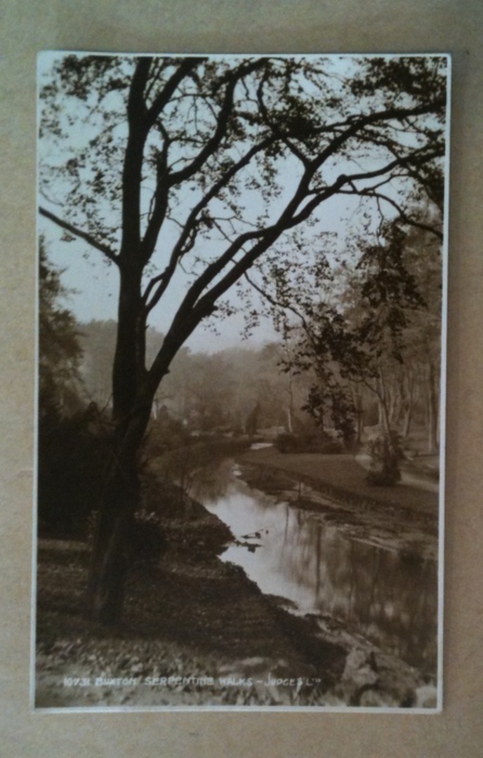Real Photograph of Serpentine Walks Buxton. - 242605 - Postcard image 0