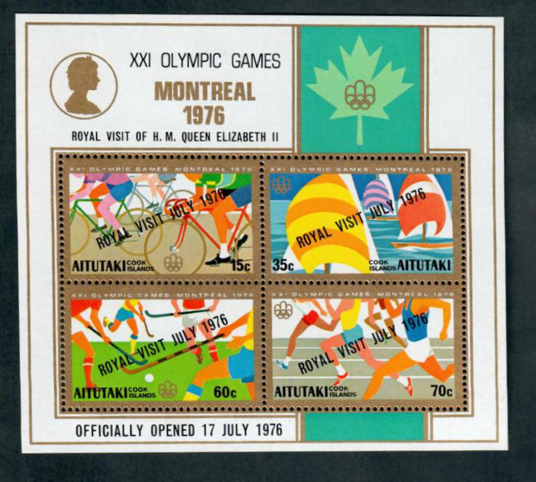 AITUTAKI 1976 Olympics. Miniature sheet. - 50333 - VFU image 0