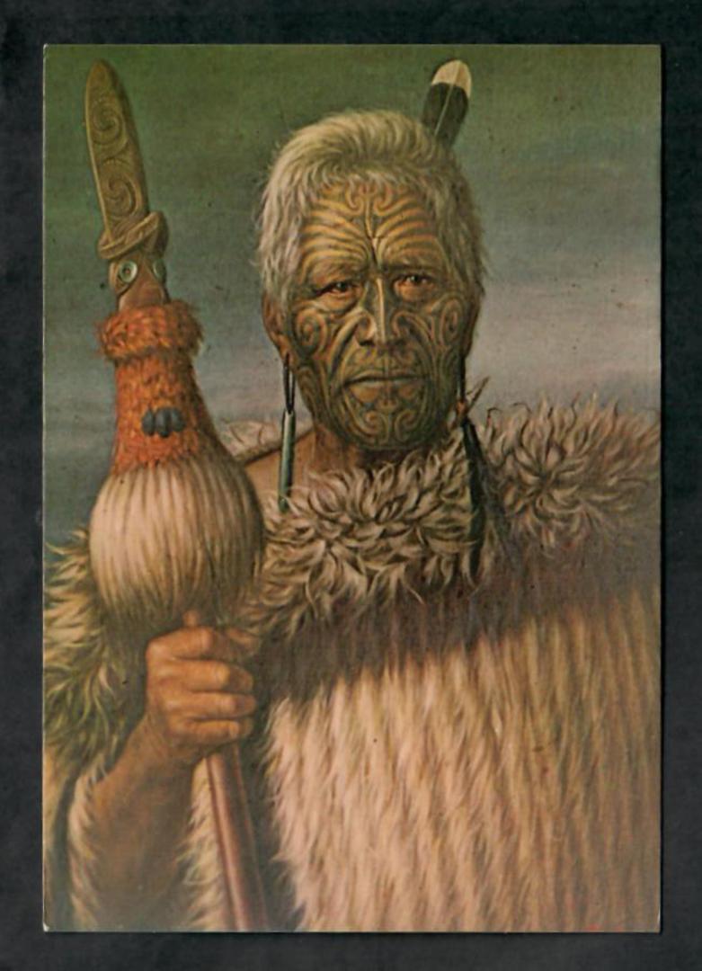 Modern Coloured Postcard by Gladys Goodall of Maori Portrait by Lindauer. - 444607 - Postcard image 0