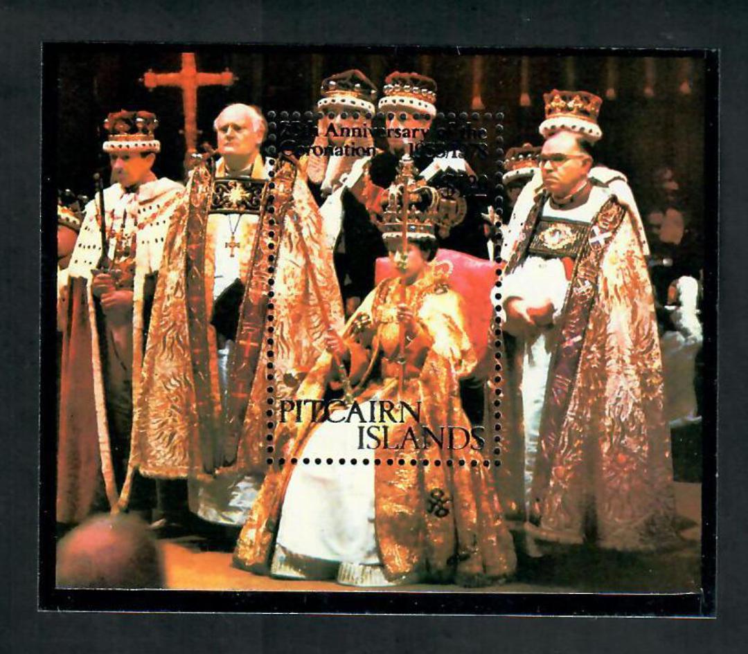 PITCAIRN ISLANDS 1978 25th Anniversary of the Coronation. Miniature sheet. - 20201 - UHM image 0
