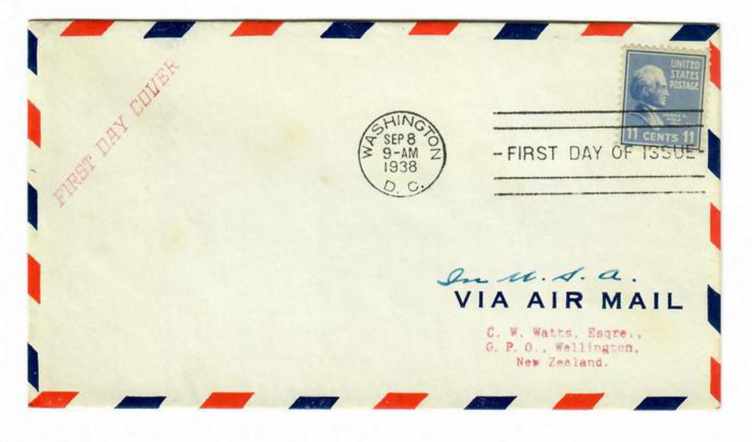 USA 1938 Definitive 11c Grey on first day cover. - 31170 - FDC image 0