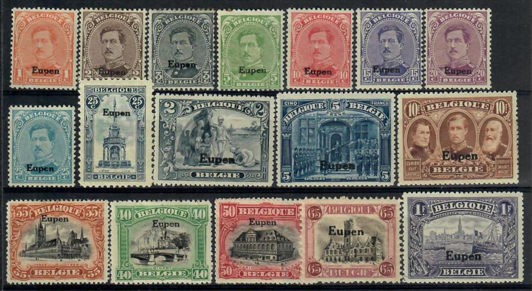 EUPEN 1920 Definitives. Set of 17. - 22592 - Mint image 0