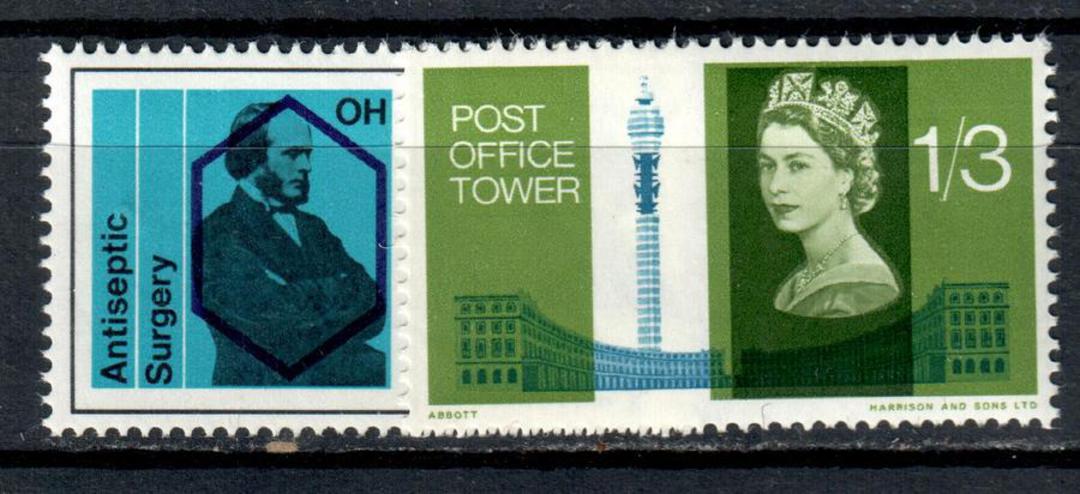 GREAT BRITAIN 1965 Opening of the Post Office Tower. Set of 2. - 92903 - UHM image 0