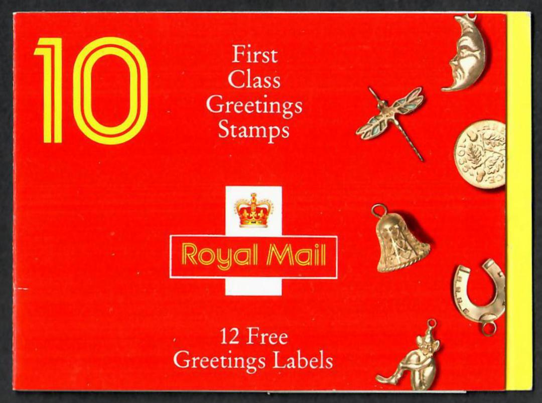 GREAT BRITAIN 1991 Booklet of 10 First Class Greetings stamps. Initially sold at £2.20 then raised to £2.40. - 389011 - Booklet image 0