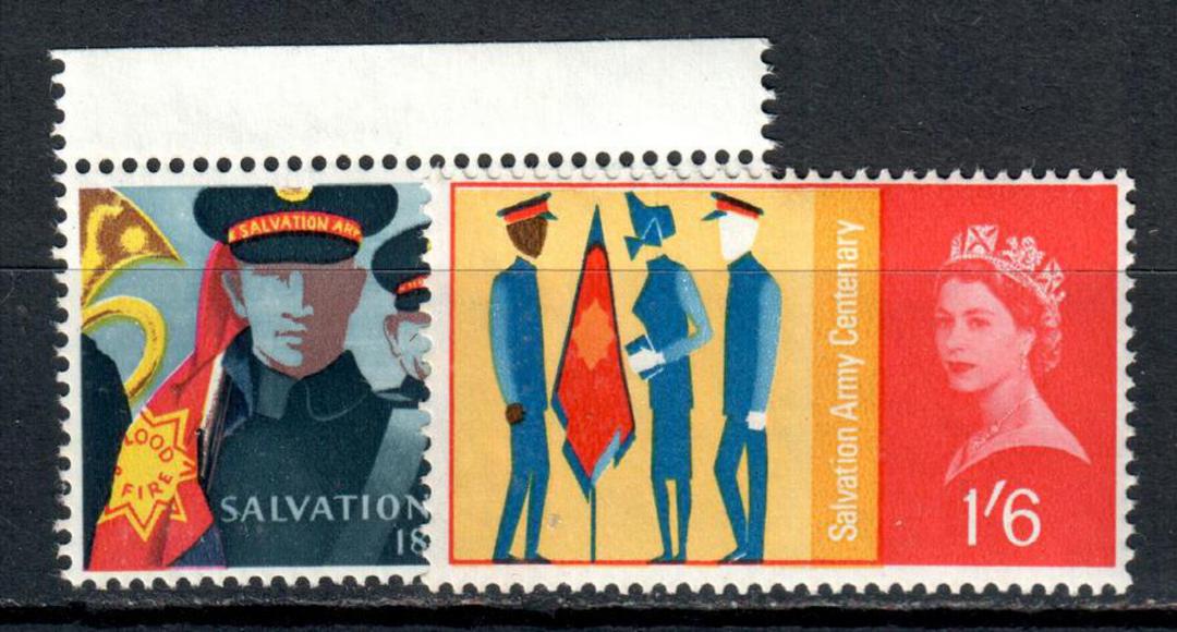 GREAT BRITAIN 1965 Salvation Army. Set of 2. - 96135 - UHM image 0